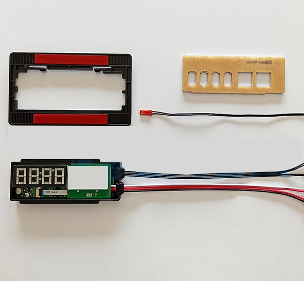 Time temperature display antifog clock dimmer color temperature control LED mirror switch