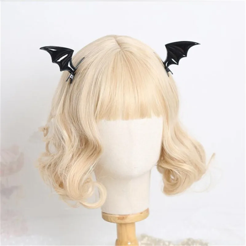 Spooky Halloween Headbands Demons Wings Hairpin Accessories Bat Hair Clips For Woman