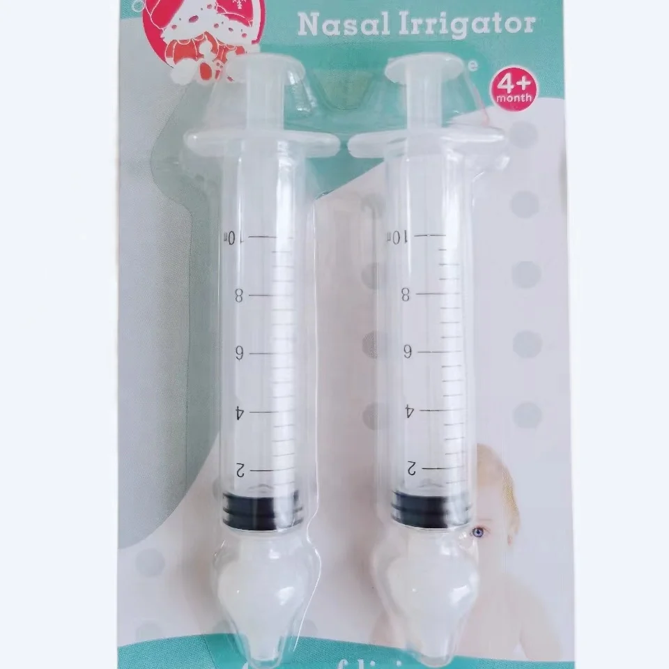 BPA Free Nasal Aspirator Nose Syringe for Baby Infant Nasal Douche Nasal Irrigator Nasal Suction Device for Home or Outdoor Use
