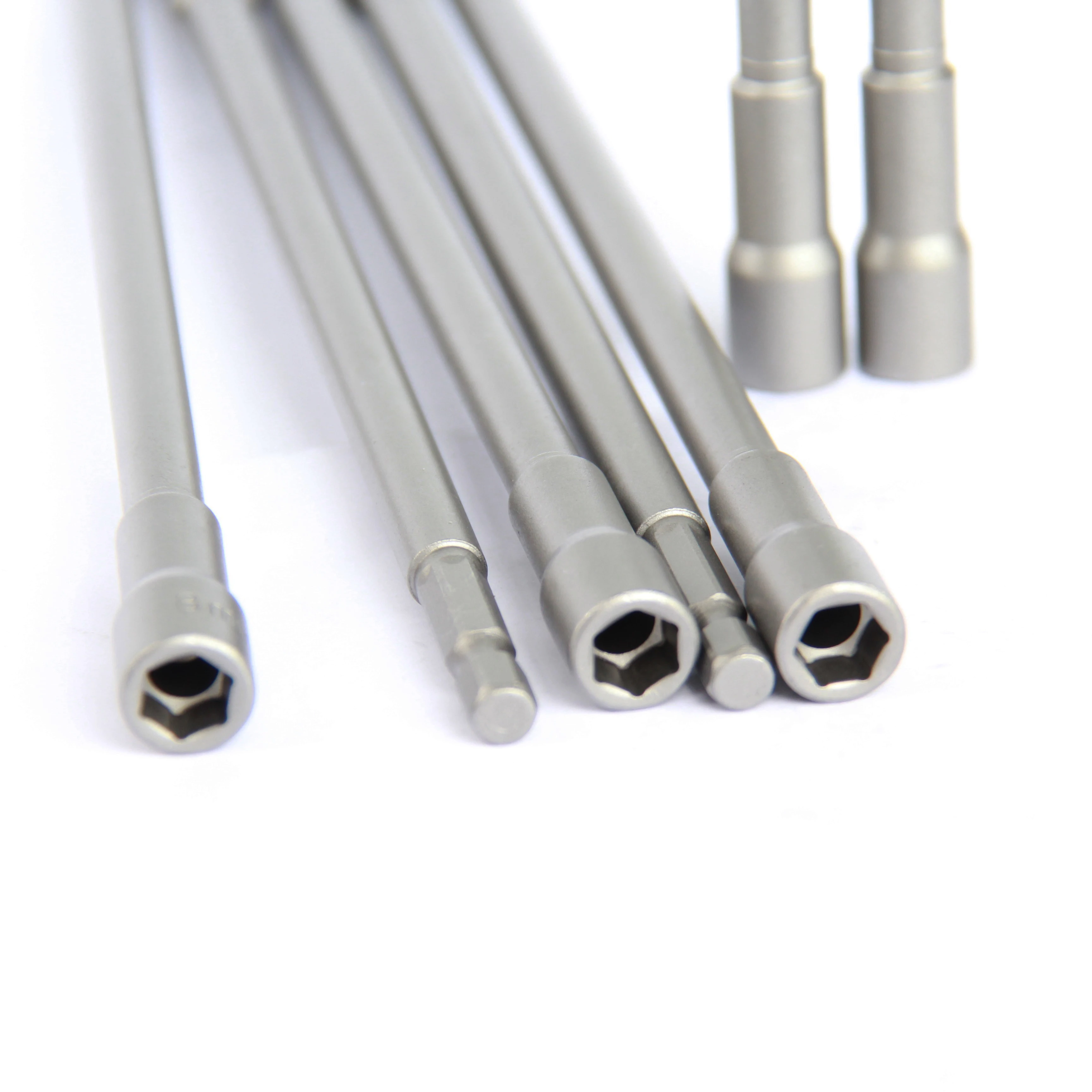 Factory Price 8mm 200mm Extension Nut Driver Long Nut Setter Socket Bit