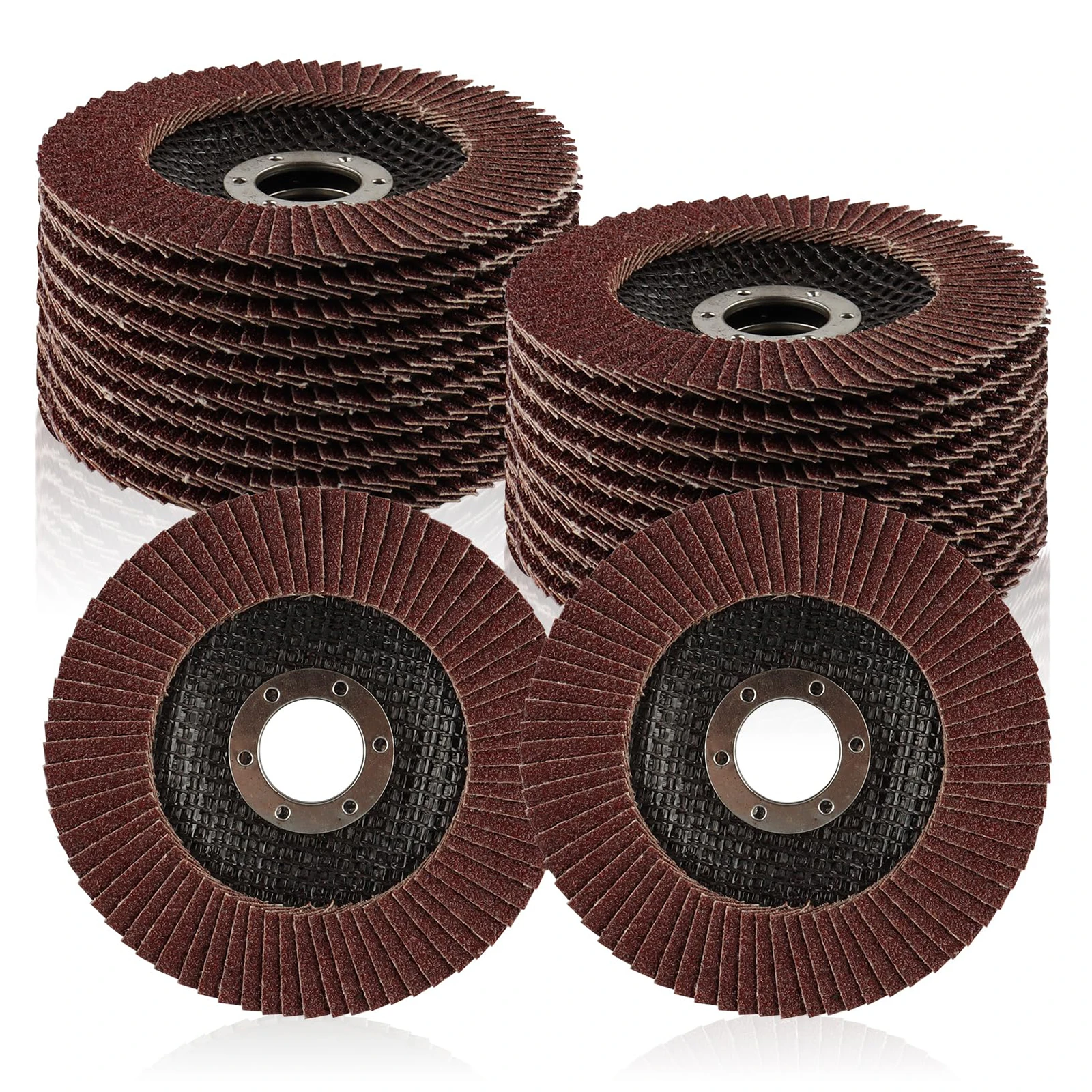 Flap Discs 4.5 Inch 115 x 22 mm Aluminum Oxide Abrasives  4 1/2 Assorted Sanding Disc Angle Grinding Wheel Grinder Cutting Disc