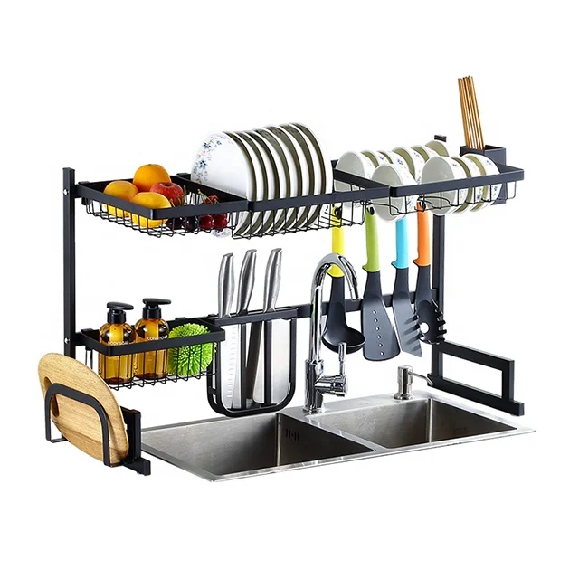 
Hot Sell Stainless Steel Multi-layer Kitchen Storage Dish Sink Rack 