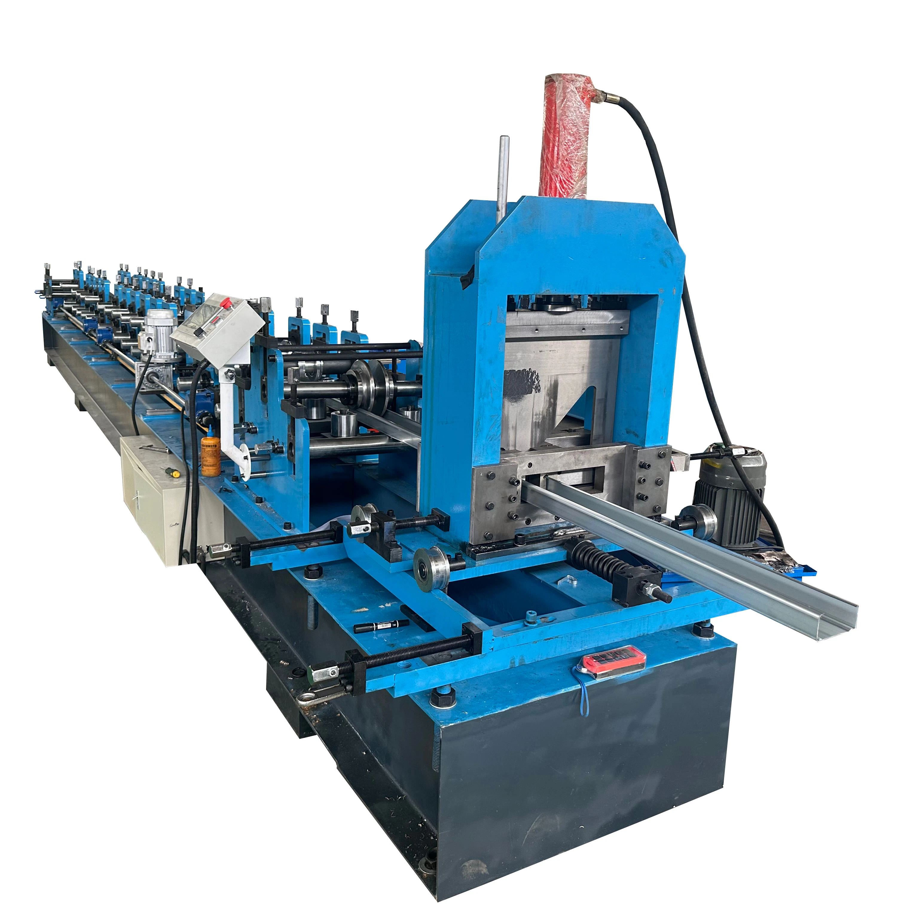 Warehouse Steel Racking Box Beam Full Automatic Roll Forming Machinery Production Line With Auto Feeder