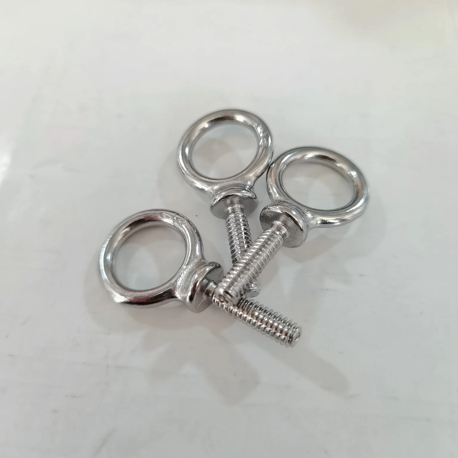 Lifting Shoulder Eye Bolts Screw 304 Stainless Steel Heavy Duty Lifting Ring Threaded with Washers and Nuts for Indoor Outdoor