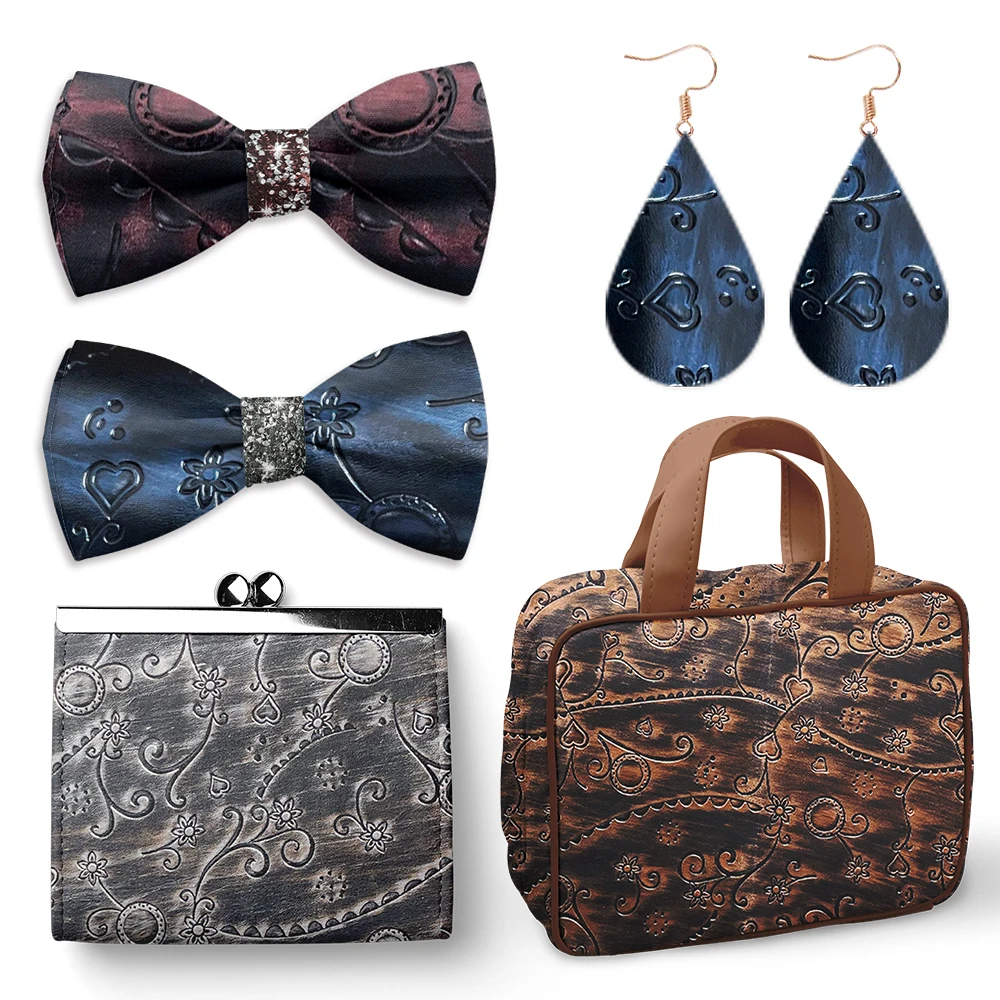 Metallic Embossed Leatherette 3D Carved Floral Design Synthetic Leather Paint Surface Vinyl Fabric For Leather Bags/Belts/Shoes