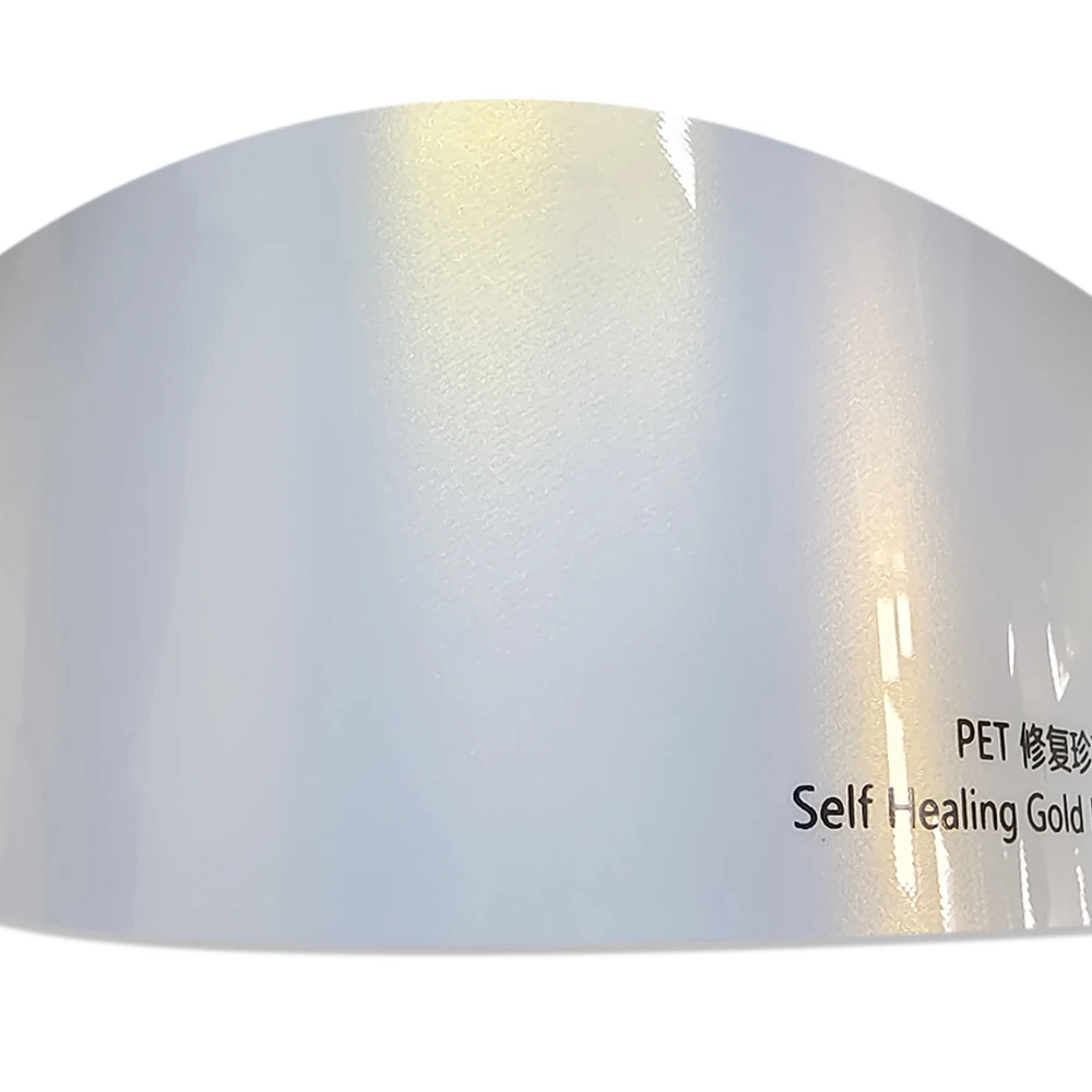 WRAPMASTER Self Healing Glossy metallic Gold Pearl PET Liner self healing PPF Paint Protect Film vehicle wrap