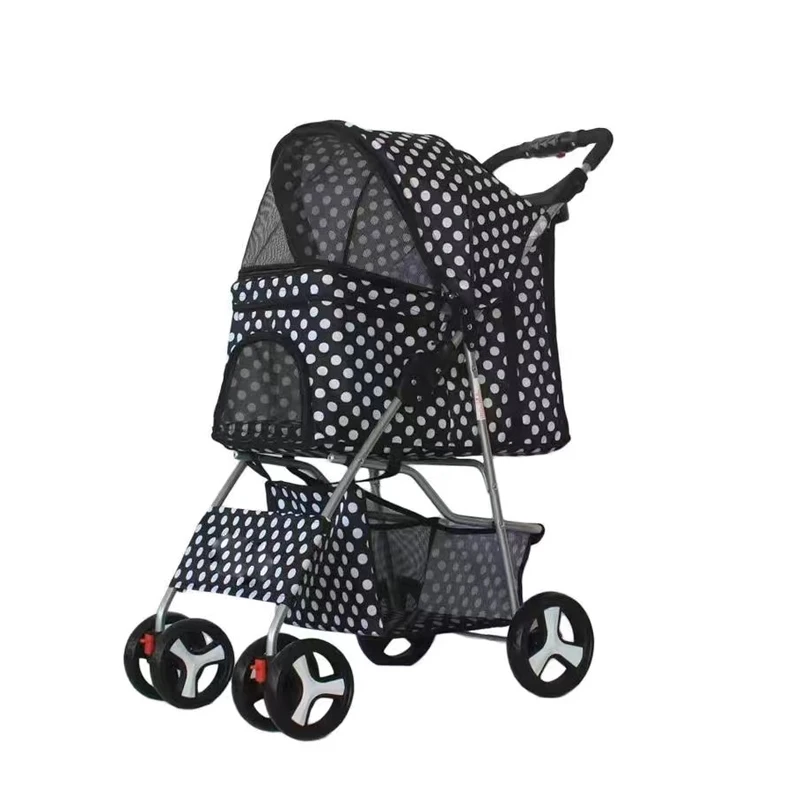 Wholesale portable pet strollers Small dog cat trolley Pet Trolley Carriage Cart