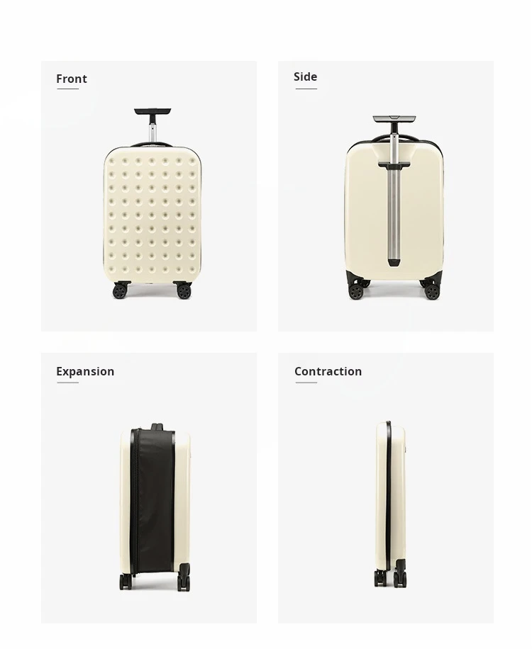 Compact Folding Suitcase with TSA Lock CarryOn for Business Trips
