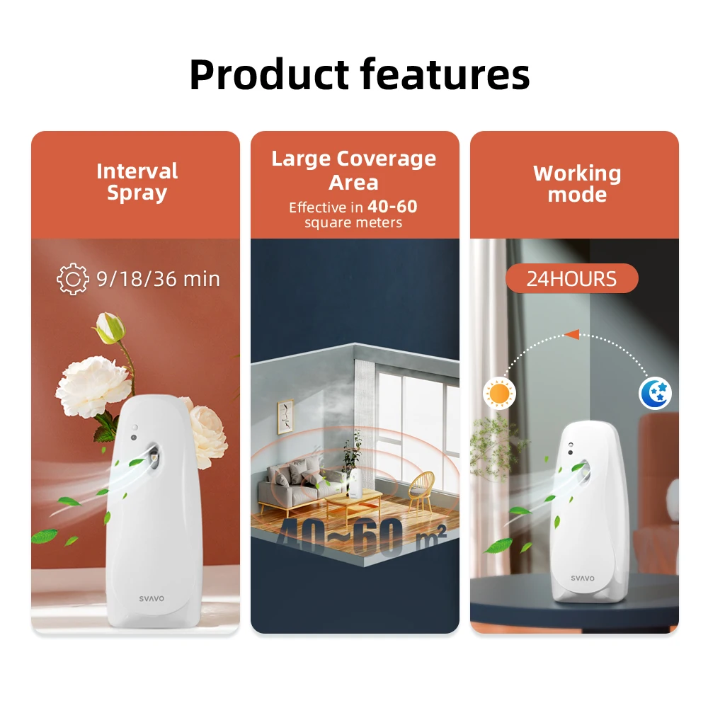Cheap price Wall-mounted Timed Adjustable spray Fragrance Aerosol Air Freshener Dispenser