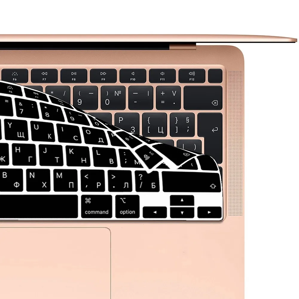 For macbook Air13 2020 Release Keyboard cover laptop protective film New Air13.3 A2179 silicone keyboard cover RU SE FR Arab KR