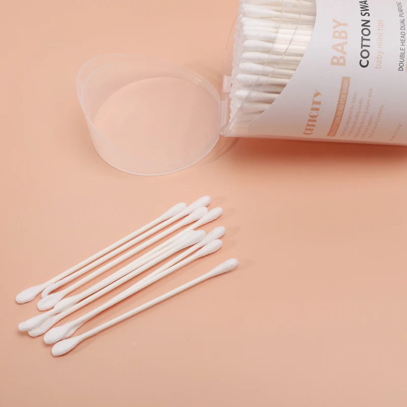 Hot sales Nice quality 200pcs/box large head cotton swabs baby qtips cotton swabs
