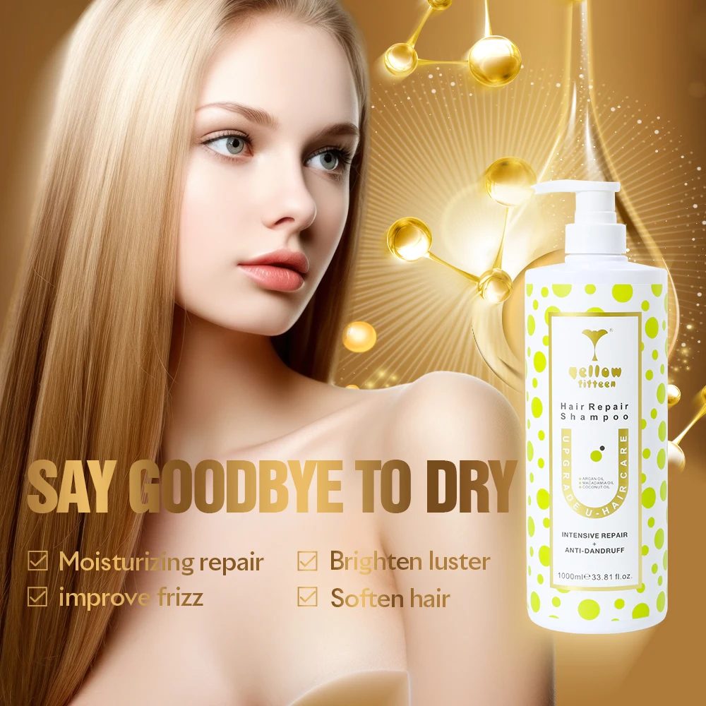 Wholesale Herbal Organic Nourishing Softness Deep Repair Treatment Silky Shiny Healthy Shampoo Set for Damaged Hair