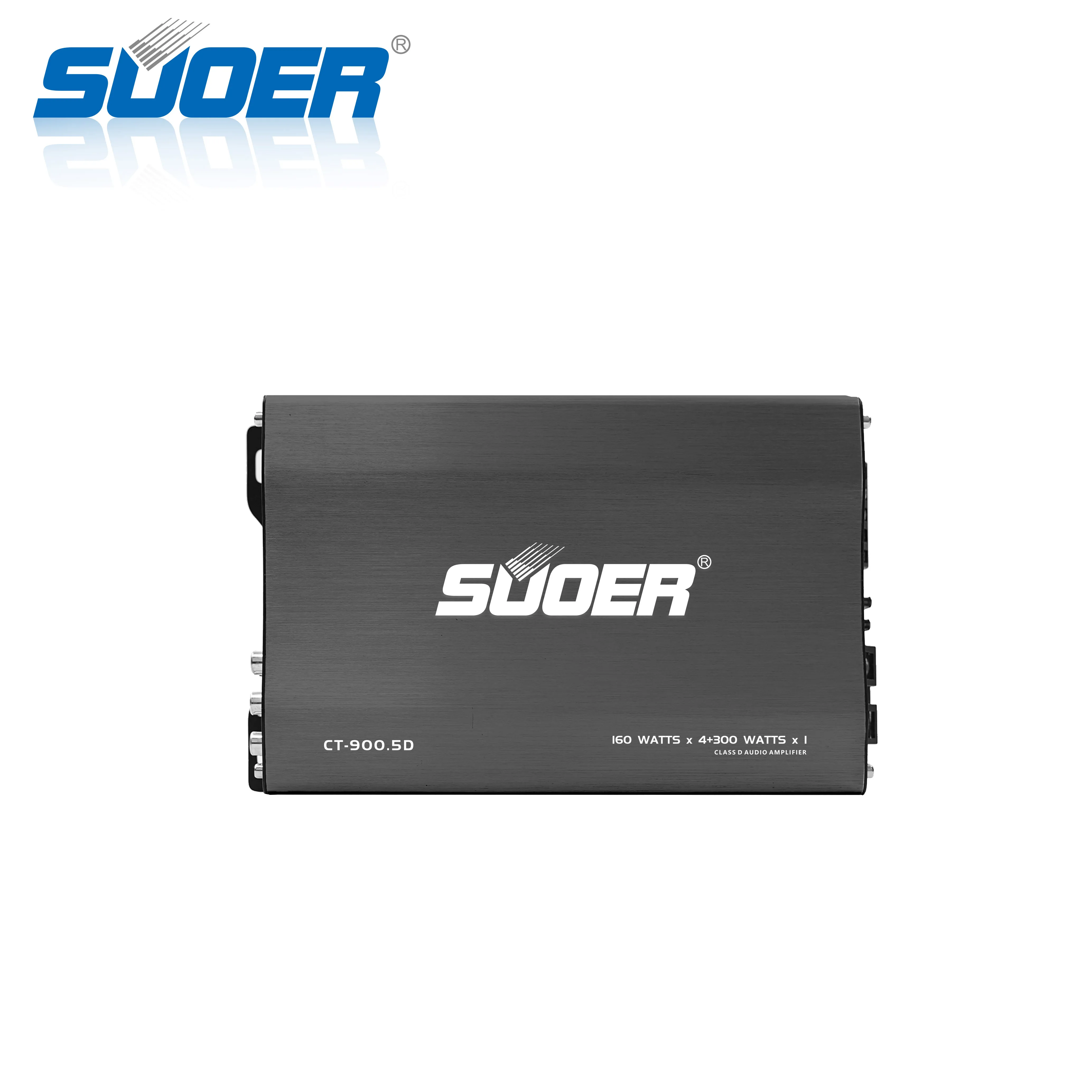 Suoer CT-900.5D-U car amp 5 channel super mini size 3000 watt car power amplifier full range class D car amp