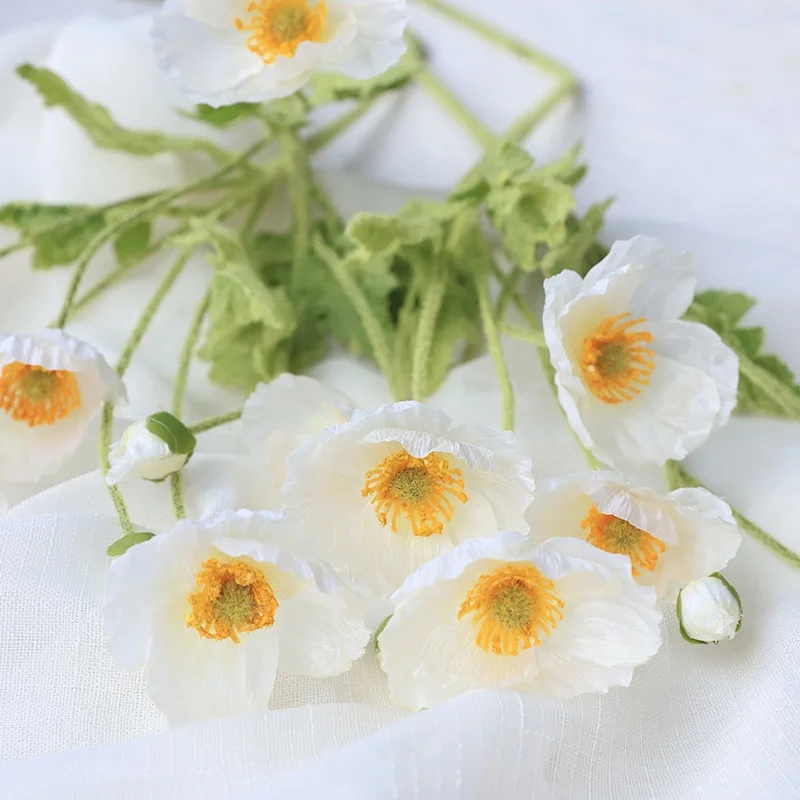Corn poppy flower silk flower home decoration artificial plants and flowers