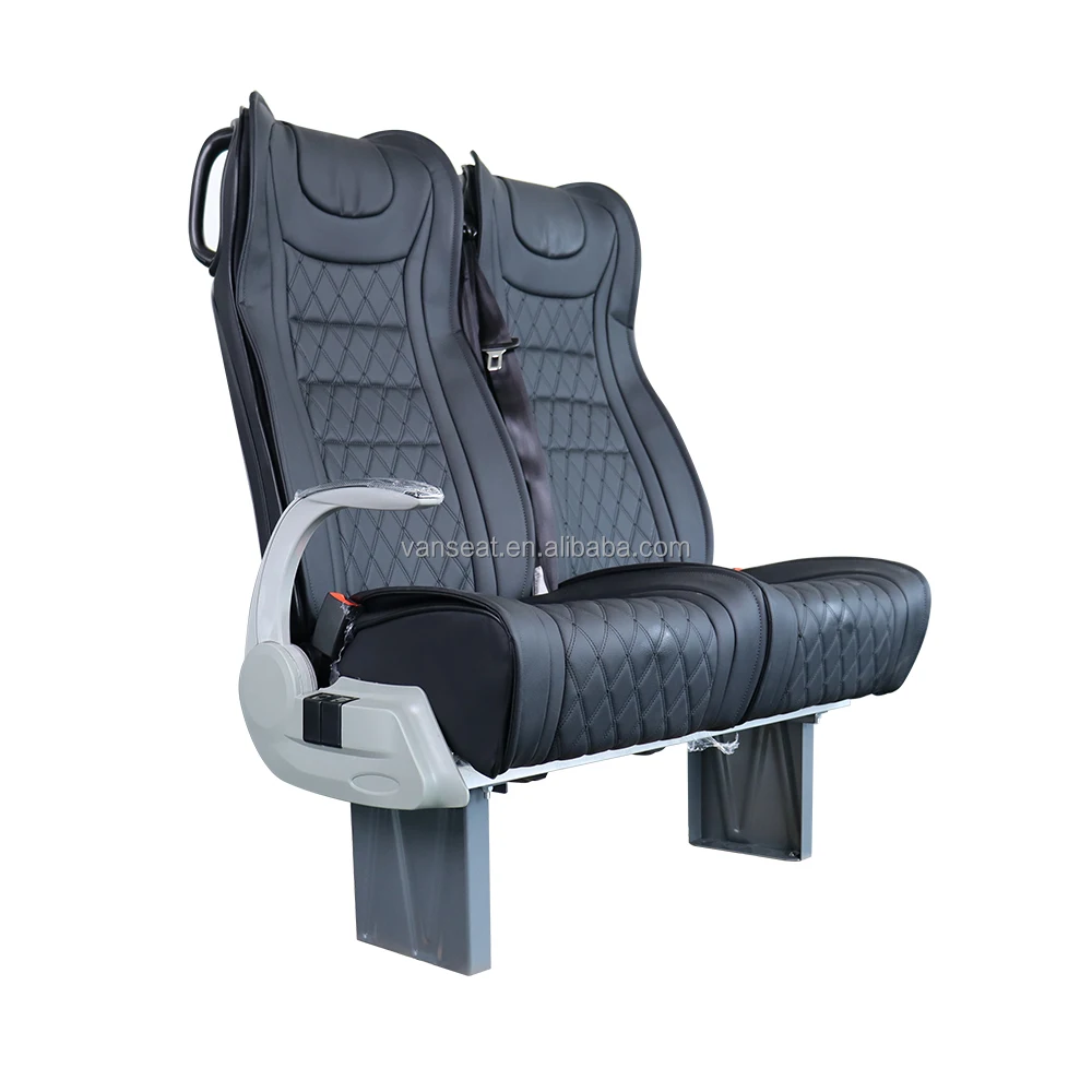2024 Wholesale Manual Bus Seat Foldable Single Passenger Seats Double Bench Chair With Armrest
