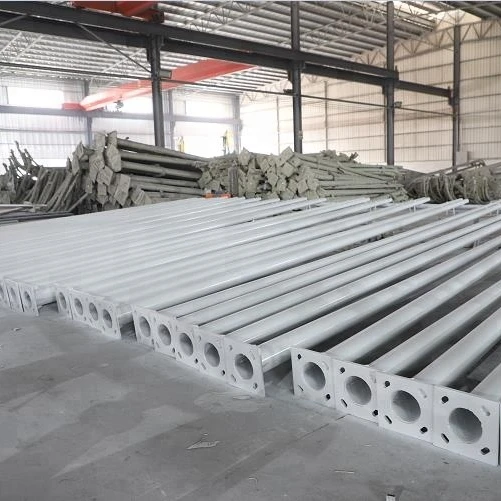 Outdoor stainless steel 6m 8m 9m 10m 12m solar round power energy galvanized Q235 street light pole