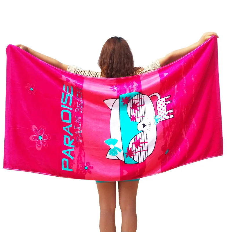 China 100%cotton quick dry fully printing beach towels beach chair towel