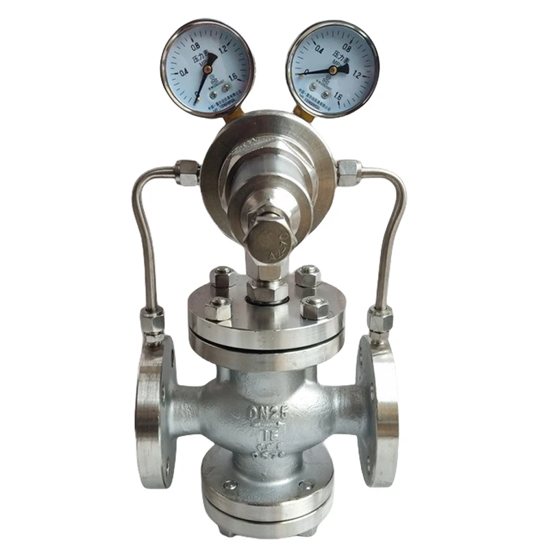 Flange Connection Straight Through Manual Adjustment Cast Steel High Pressure Gas Reducing Valve