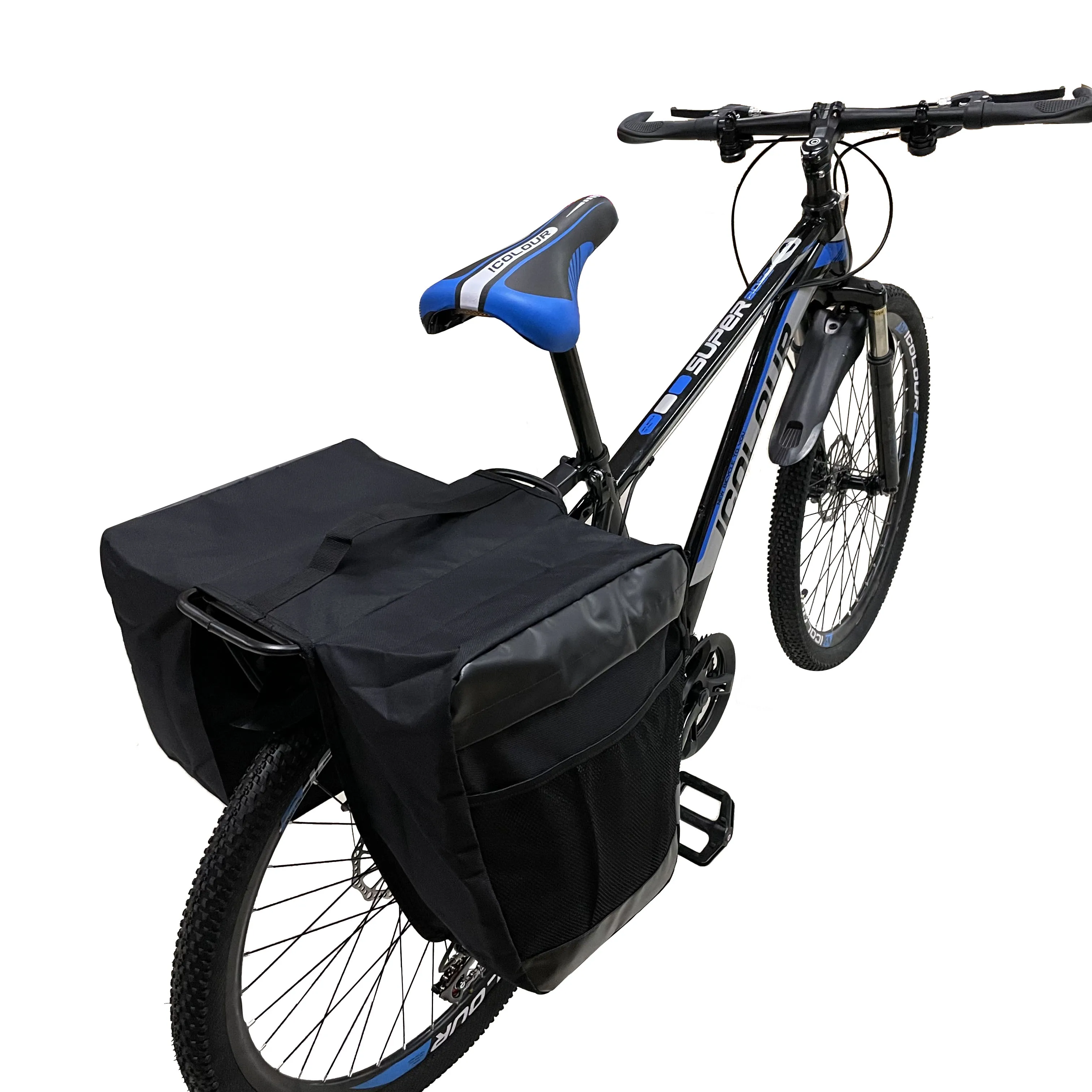 Hot Bike Rear Seat Large Capacity bag bicycle pannier bags waterproof with Adjustable Hooks Bicycle Bike Trunk Carrier Bag