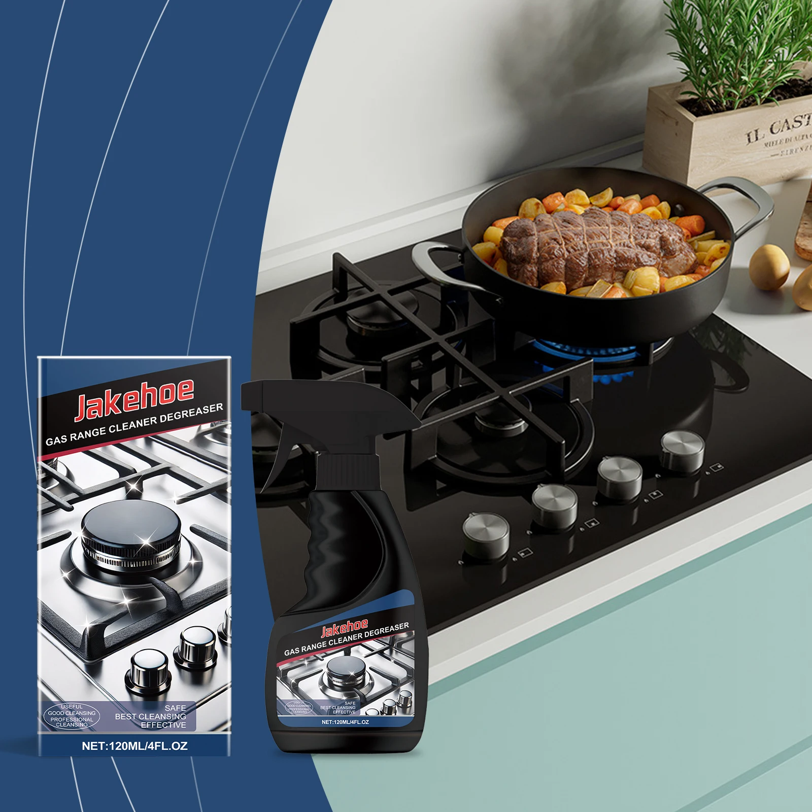 Jakehoe Stove Cleaning Products Effective Clean Cooking Stove Mild Liquid For Cleaning Ovens