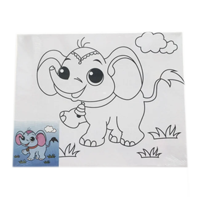 
Painting by numbers with Diy paints 