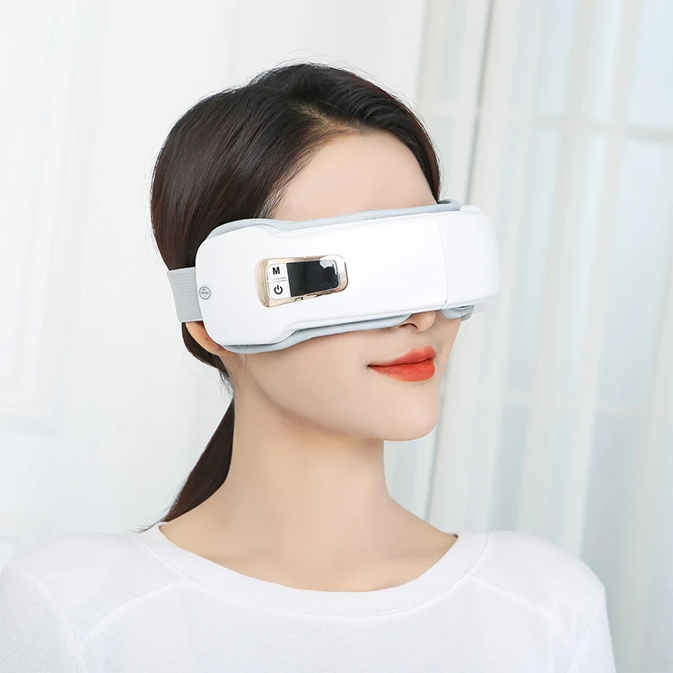 Trending Products 2024 Eye Care Massage Instrument Foldable Electric Smart Eye Massager With Heat Compression