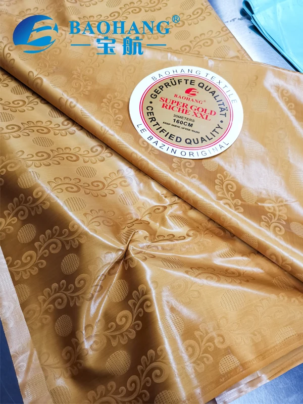 100%cotton Fabric Africa Getzer Bazin Riche 70x70