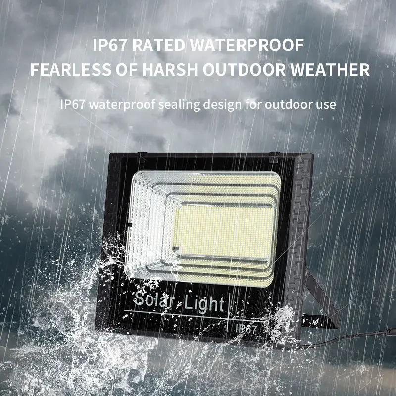 Projecteur Solaire Waterproof Outdoor Lights Wall Mounted 25W 50W 100W 200W 300W 500W 600W 800W 1000W Solar Floodlights