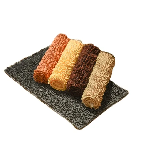 100% polyester microfiber chenille excellent antiskid machine-washable bibulous perfect non-slip