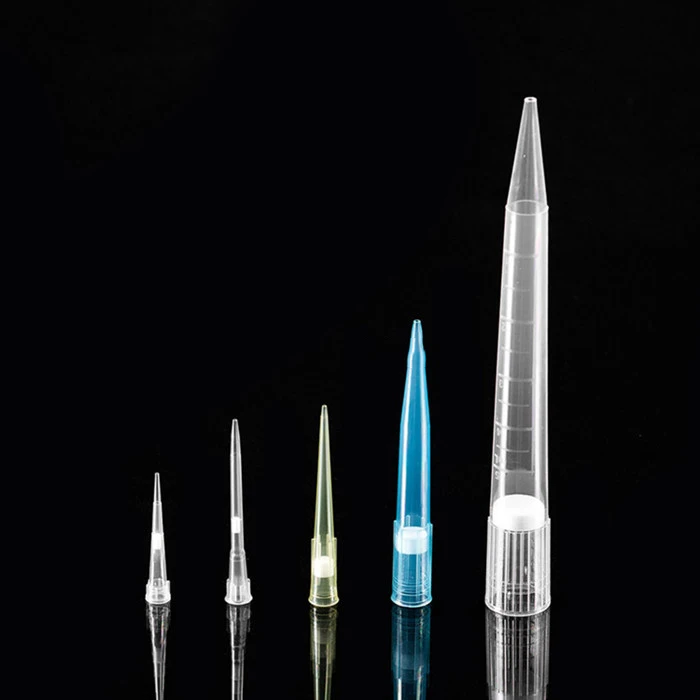 Прозрачный PP низкий адсорбционный элемент одноразовый 10ul наконечник пипетки с фильтром
