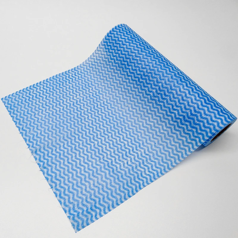 Household Cleaning Products Microfiber Absorbent Low Lint Spunlace Nonwoven Wipe