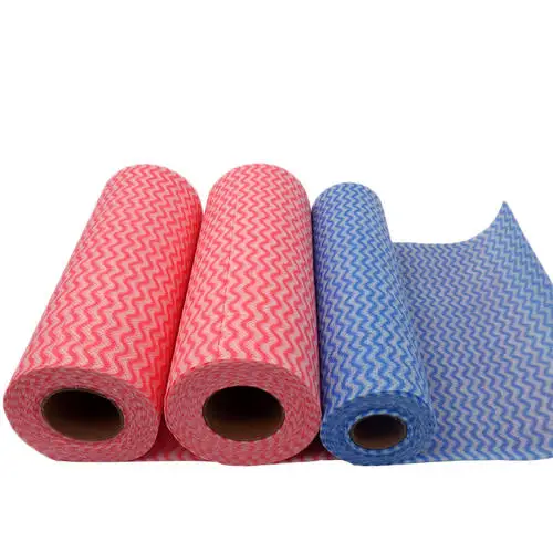 
Салфетка для чистки без ворса, впитывающая ткань из полиэстера, вискозы, спанлейса, нетканого материала, рулон, бытовая салфетка для чистки посуды 