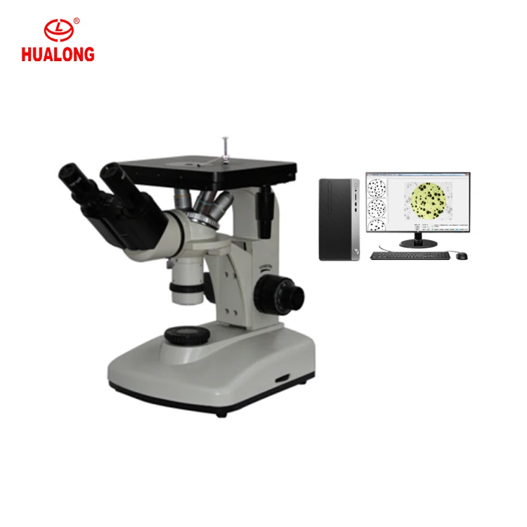 HL101-AW Software Included Inverted Optical Metallographic Microscope