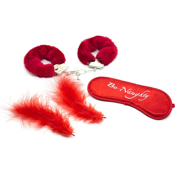 
Couple Love Game Handcuff Bondage Kit Metal Fuzzy Handcuff Sex Toy 
