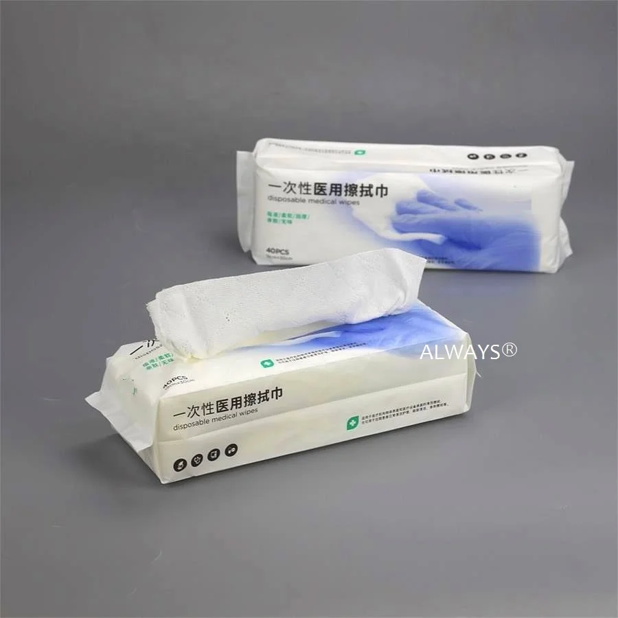 2024 Hospital Medical Device Spunlace nonwoven Medical disposable dry wash cleaning wipers wipes for convenient