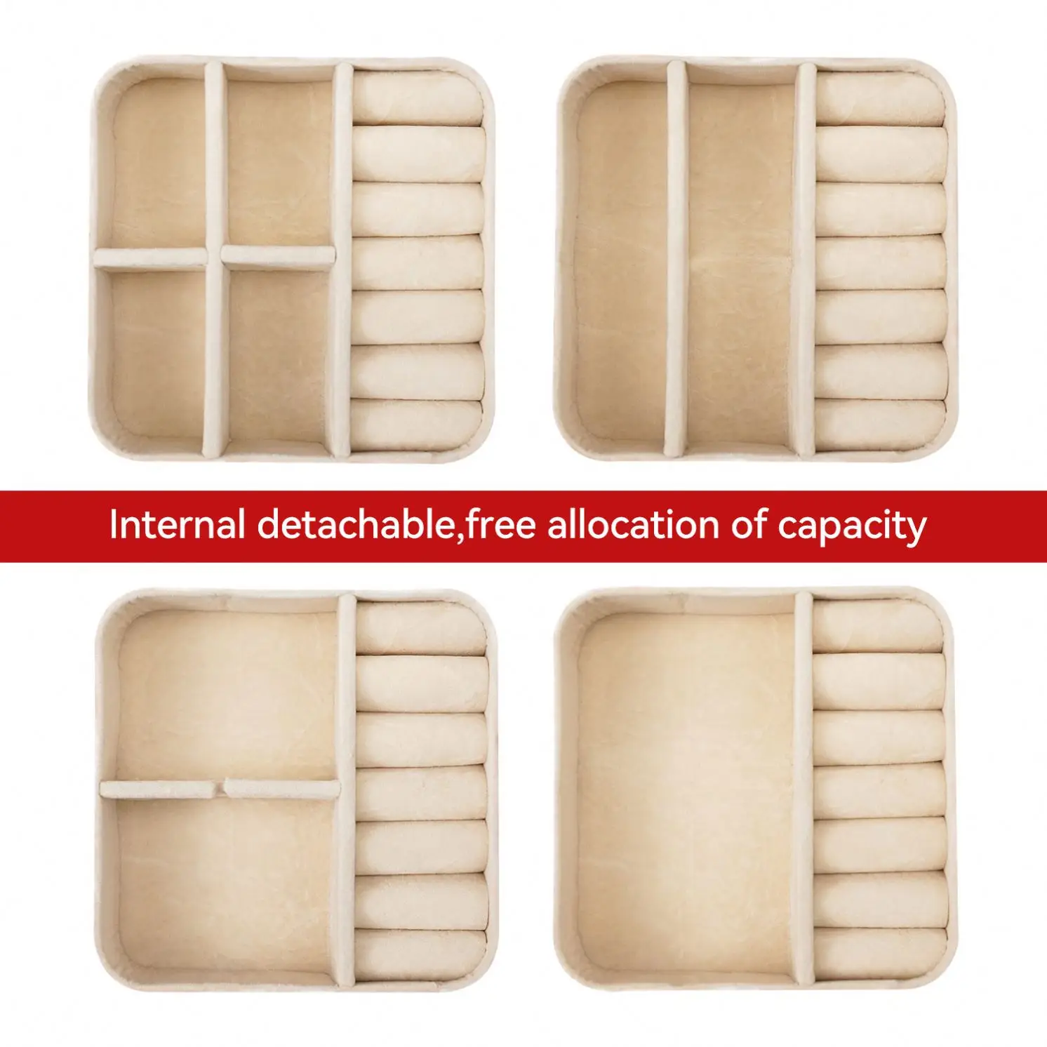 Watch Pu Leather Travel Ring Storage Mirror Custom logo Printed Gift Jewelry Box with Luxury Jewelry Packaging Velvet Box