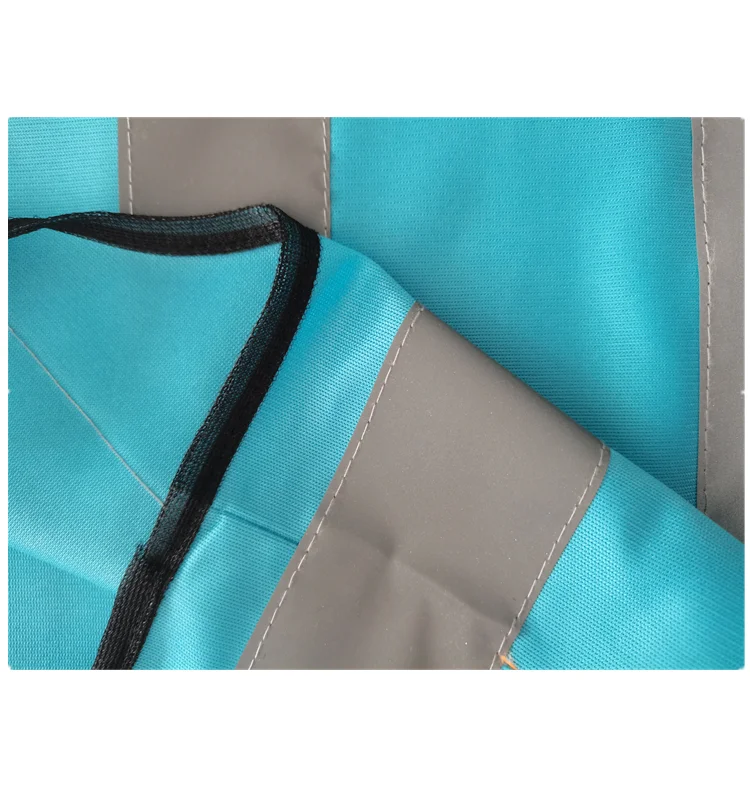 New Style High Visibility CE Blue Construction Safety Vest Road Reflective Safety Jacket China Manufacturer