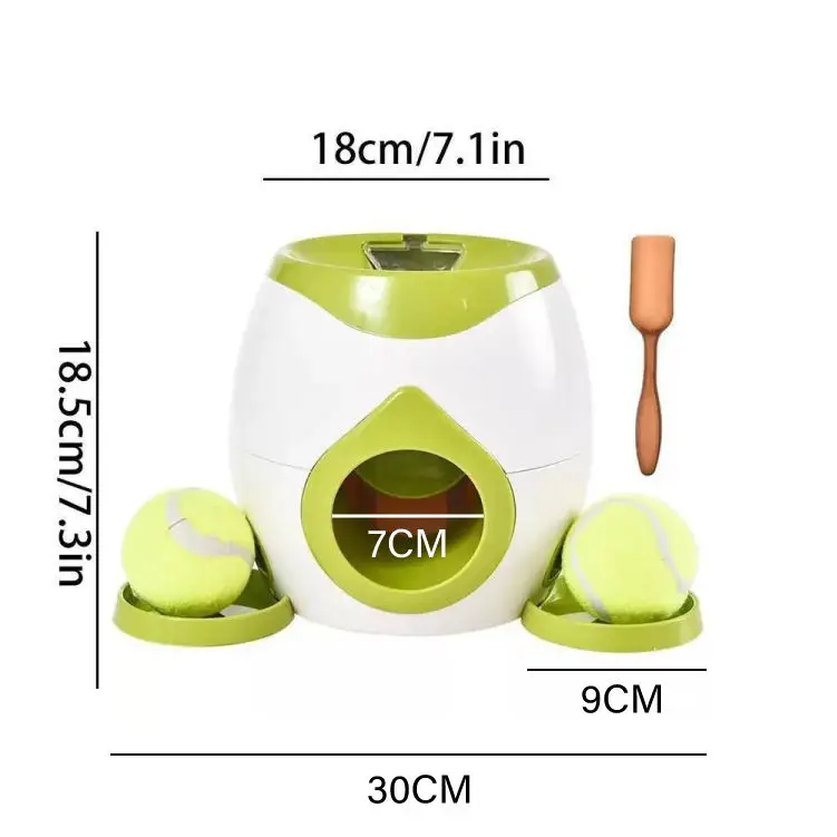 Factory Price Automatic Throw Dog Toy Food Feeder Machine Leaky Bucket Launcher Automatic Tennis Ball Feeder