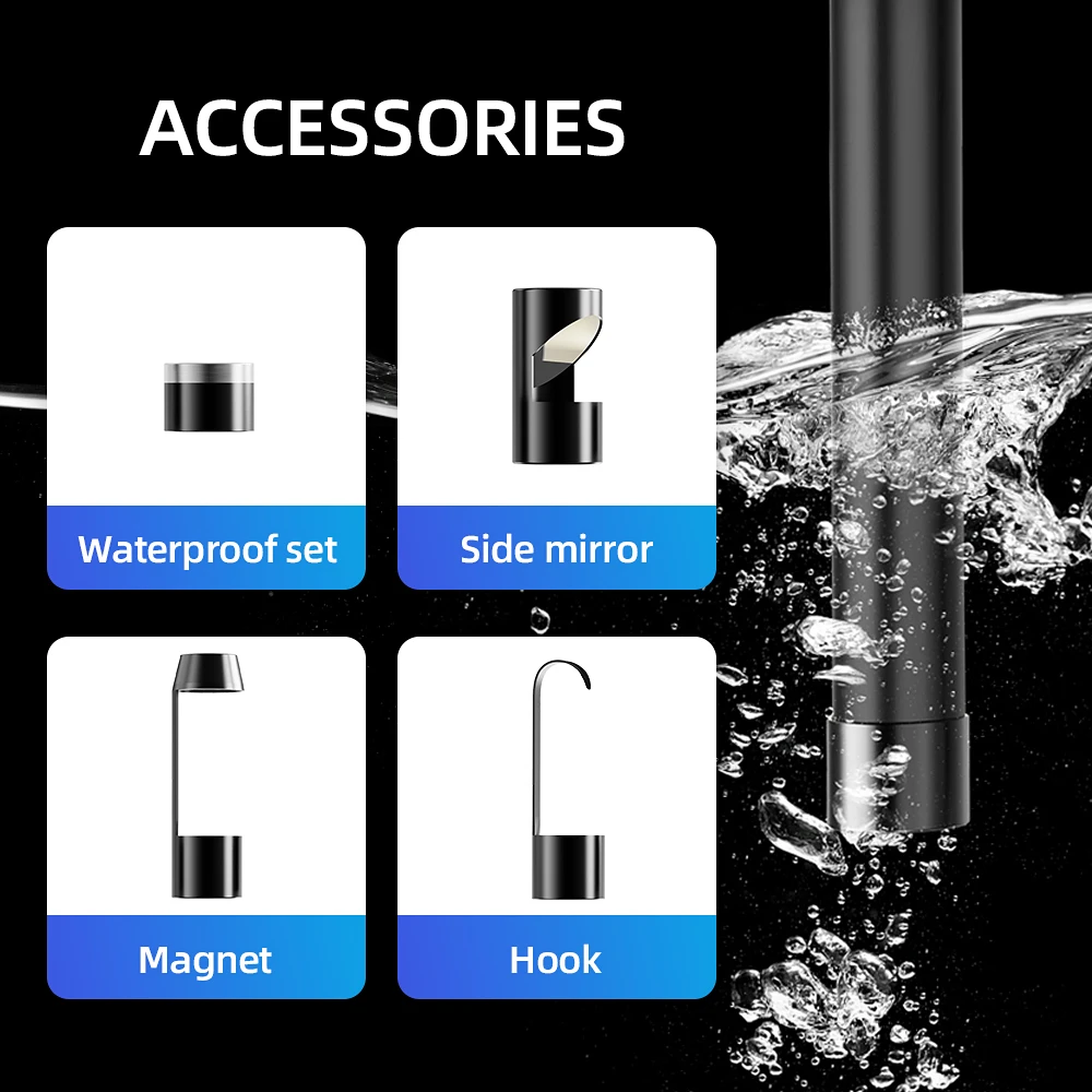 cheap wholesale single/dual lens 1 5 10m best wifi endoscope camera 5mp hd underwater camera rigid industrial borescope