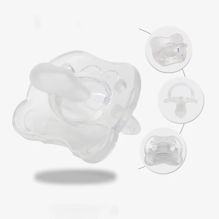 Custom Chew Toys Soft Teethers Bpa Free Silicone Soother Nipple Baby Pacifier