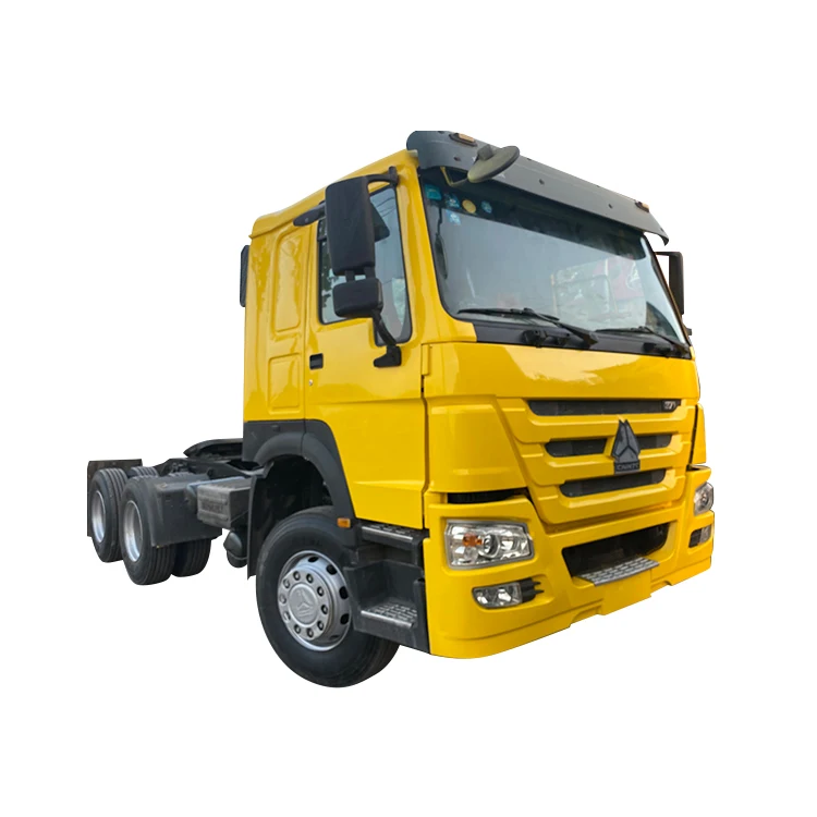 Yellow Golden Color Used Howo 6x4 Truck Tractor Truck