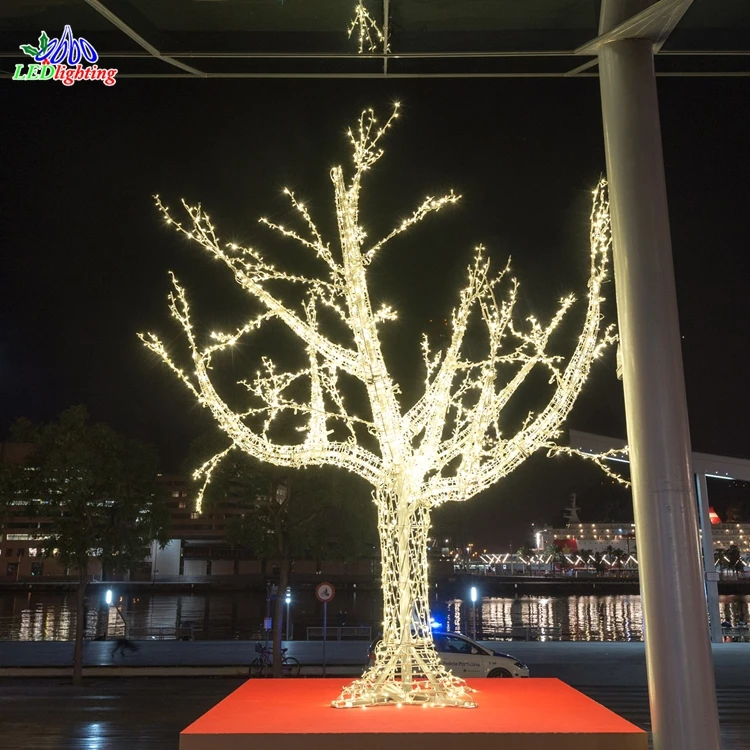 Открытый 3D светодиодный свет большой гриб мотив украшения для рождественского сада освещенные