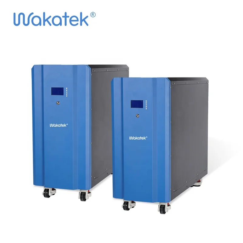 WAKATEK OEM factory price less than 3% Self Discharge Ground Type 15kwh lifepo4 lithium battery