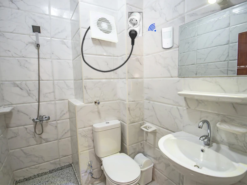 Sensor PIR with EU Mini Plug Socket receiver RF Wireless Contact Sensor for Smart Houseware