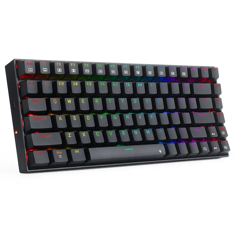 Gamer Keyboard Redragon K629-RGB 84 Keys Phantom RGB Backlight Combo Metal Panel USB Wired Mechanical Keyboard