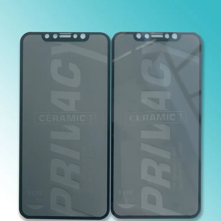 Ceramic Screen Protector For iPhone 16 12 15 13pro 14max Privacy Ceramic Screen Glass 9H PMMA Anti-scratch Tempered Glass Film
