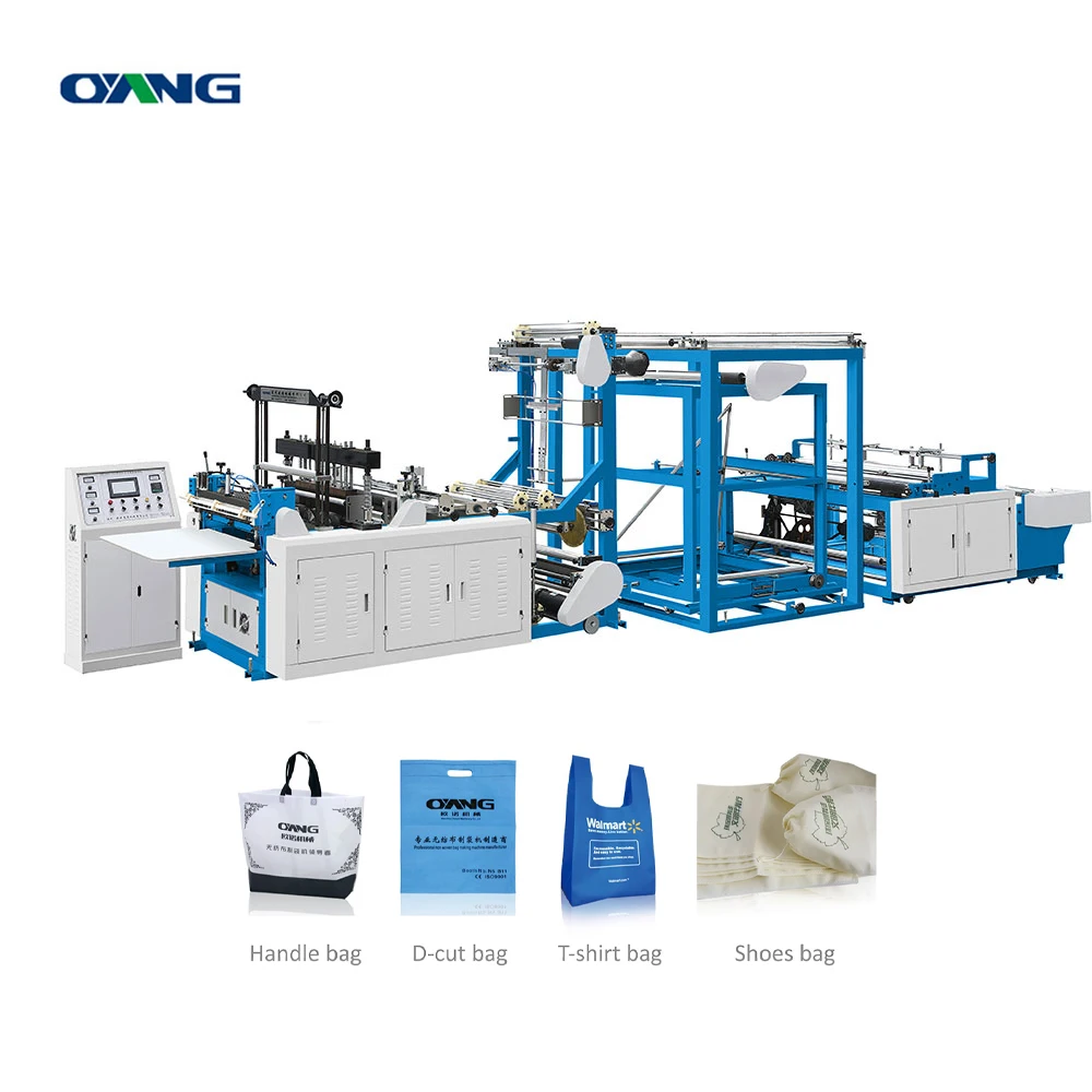 ONL-C700 Fully Automatic Biodegradable Non Woven Fabric Bag Making Machine Non Woven D-cut Bag Making Machine