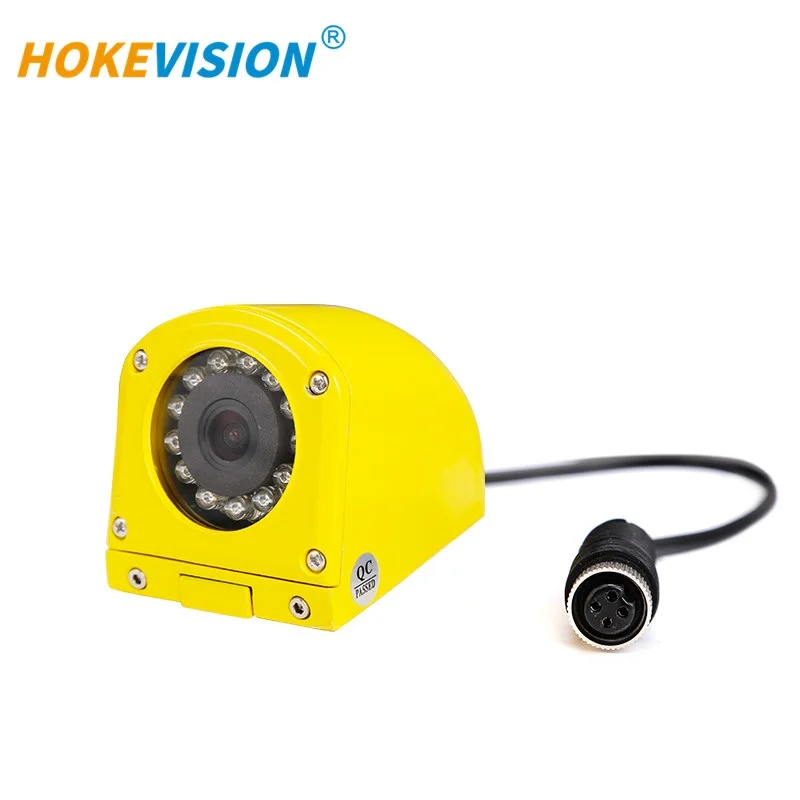 Hokevision car dash rear view school bus cctv adas camera,  ir bus dvr car 6 pin mini din camera for bus truck reversing aid