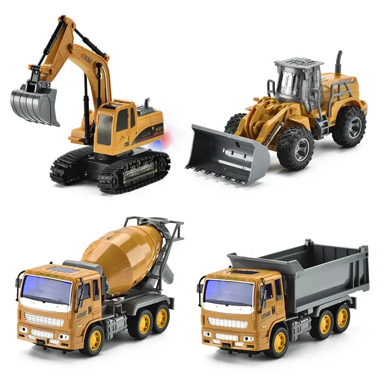Excavator Toy Engineering Transport Dump Truck Fire Rescue Sanitation Truck Remote Control Toys
