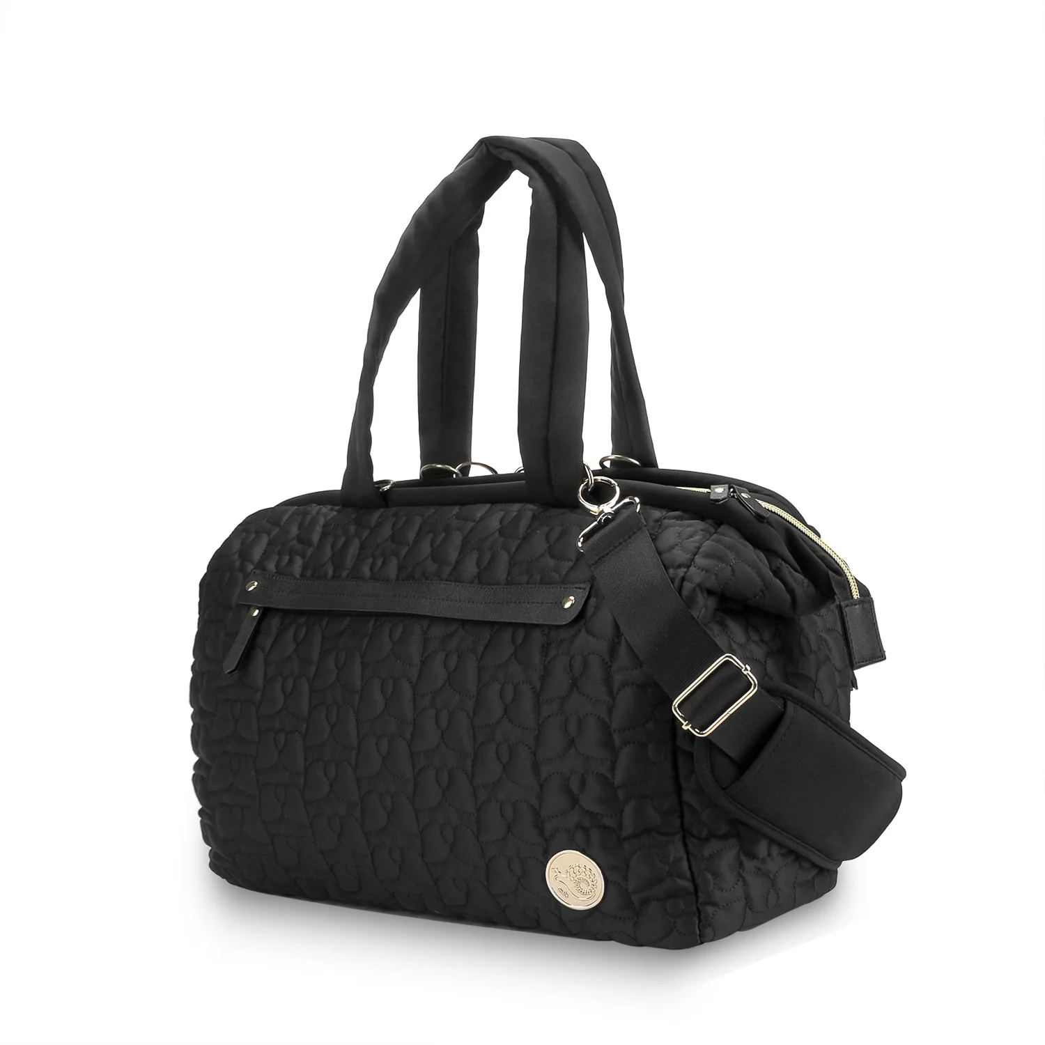 Lequeen Tote Diaper Bag Diaper Bag for Mom with Separated Bottom Compartment and Changing Pad Travel Polyester Baby Care Solid